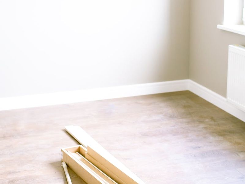 Bright and clean exercise room with wooden floors